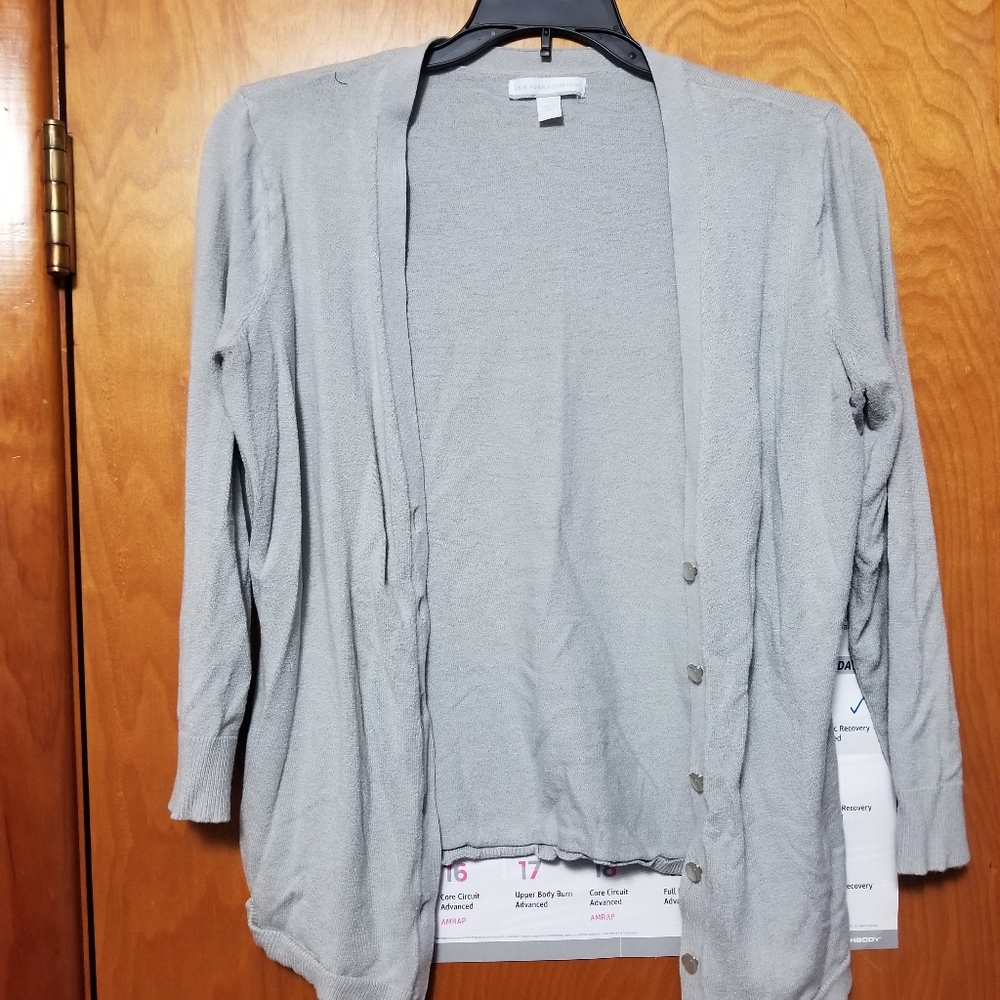 Grey cardigan